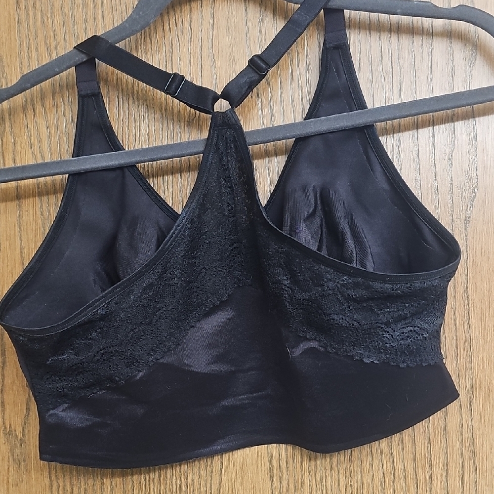 Ruby Ribbon Black Bra with Pink Accent - Picture 2 of 3